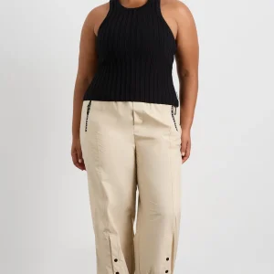 Shop Aje ATHLETICA Hydra Racer Rib Tank 107 Black