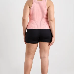 Discount Aje ATHLETICA Hydra Racer Rib Tank 107 Millenial Pink
