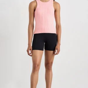 Discount Aje ATHLETICA Hydra Racer Rib Tank 107 Millenial Pink