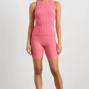 New Aje ATHLETICA Hydra Racer Rib Tank 107 Deep Blush