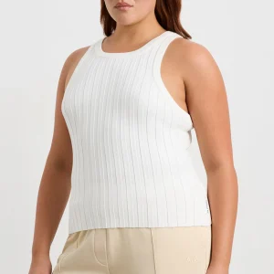 Store Aje ATHLETICA Hydra Racer Rib Tank 107 White