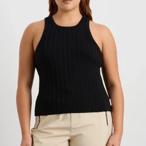 Shop Aje ATHLETICA Hydra Racer Rib Tank 107 Black