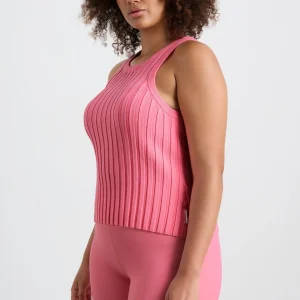 New Aje ATHLETICA Hydra Racer Rib Tank 107 Deep Blush