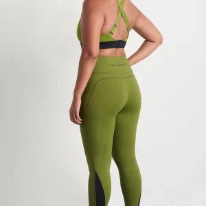 Online Aje ATHLETICA Inset Full Length Legging 250 Evergreen Black