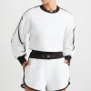Best Aje ATHLETICA Interlock Crop Sweater 413 White/Black