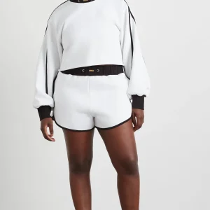 Best Aje ATHLETICA Interlock Crop Sweater 413 White/Black