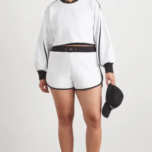 Outlet Aje ATHLETICA Interlock Terry Short 627 White/Black