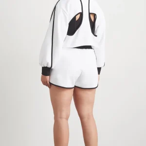 Outlet Aje ATHLETICA Interlock Terry Short 627 White/Black