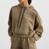 Online Aje ATHLETICA Kangaroo Pocket Hoodie 405 Soft Khaki Black
