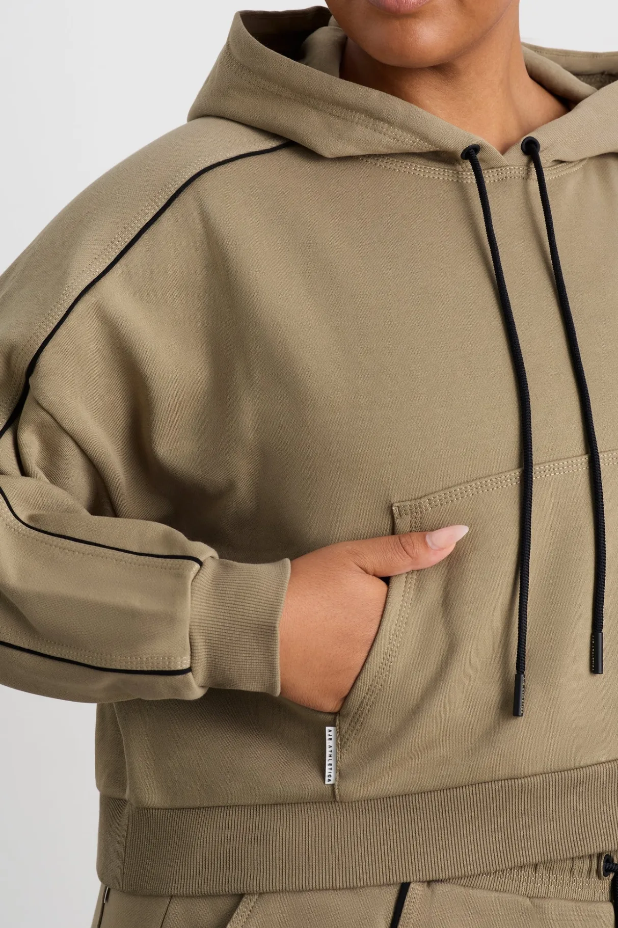 kangaroo_pocket_hoodie__13.webp Online Aje ATHLETICA Kangaroo Pocket Hoodie 405 Soft Khaki Black