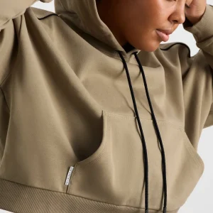 Online Aje ATHLETICA Kangaroo Pocket Hoodie 405 Soft Khaki Black