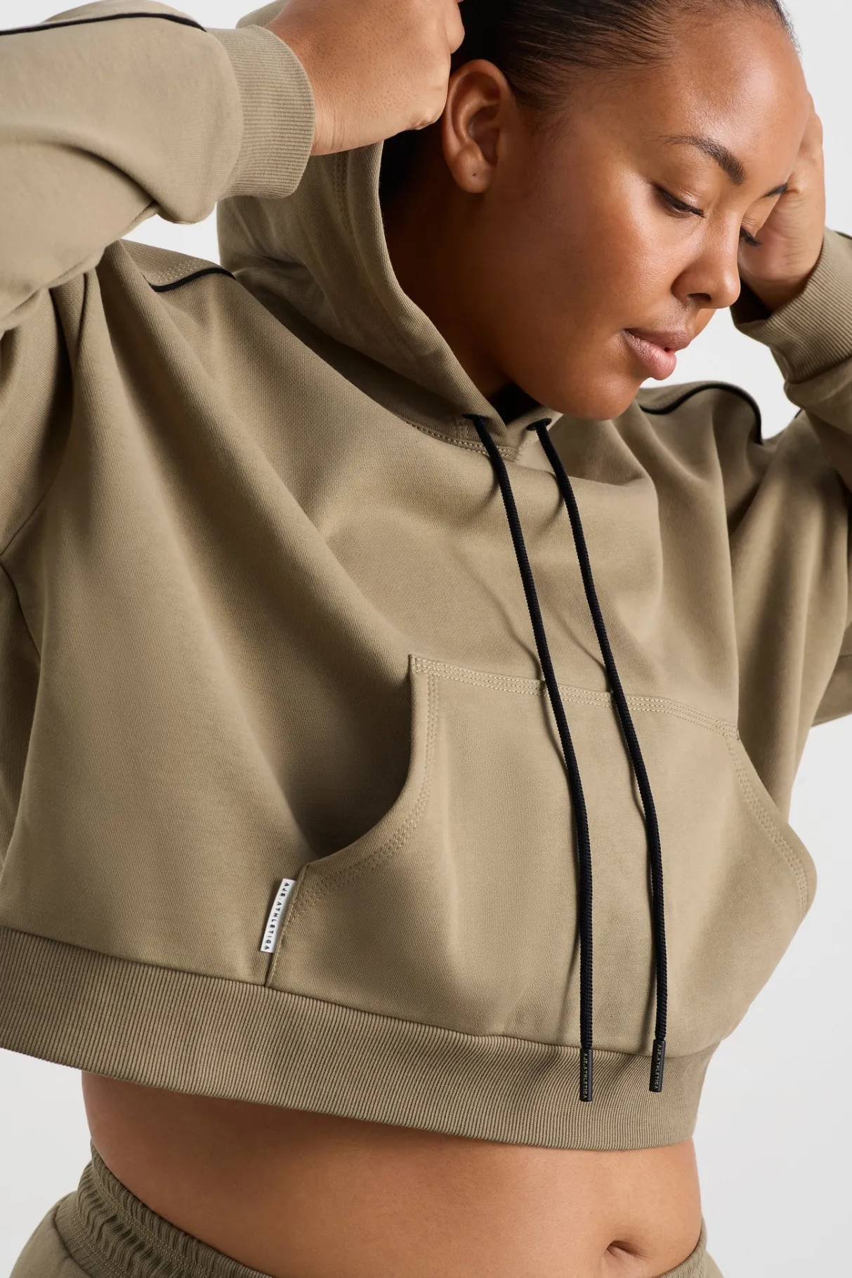 kangaroo_pocket_hoodie__14.webp Online Aje ATHLETICA Kangaroo Pocket Hoodie 405 Soft Khaki Black