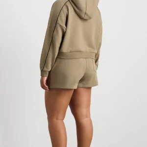 Online Aje ATHLETICA Kangaroo Pocket Hoodie 405 Soft Khaki Black