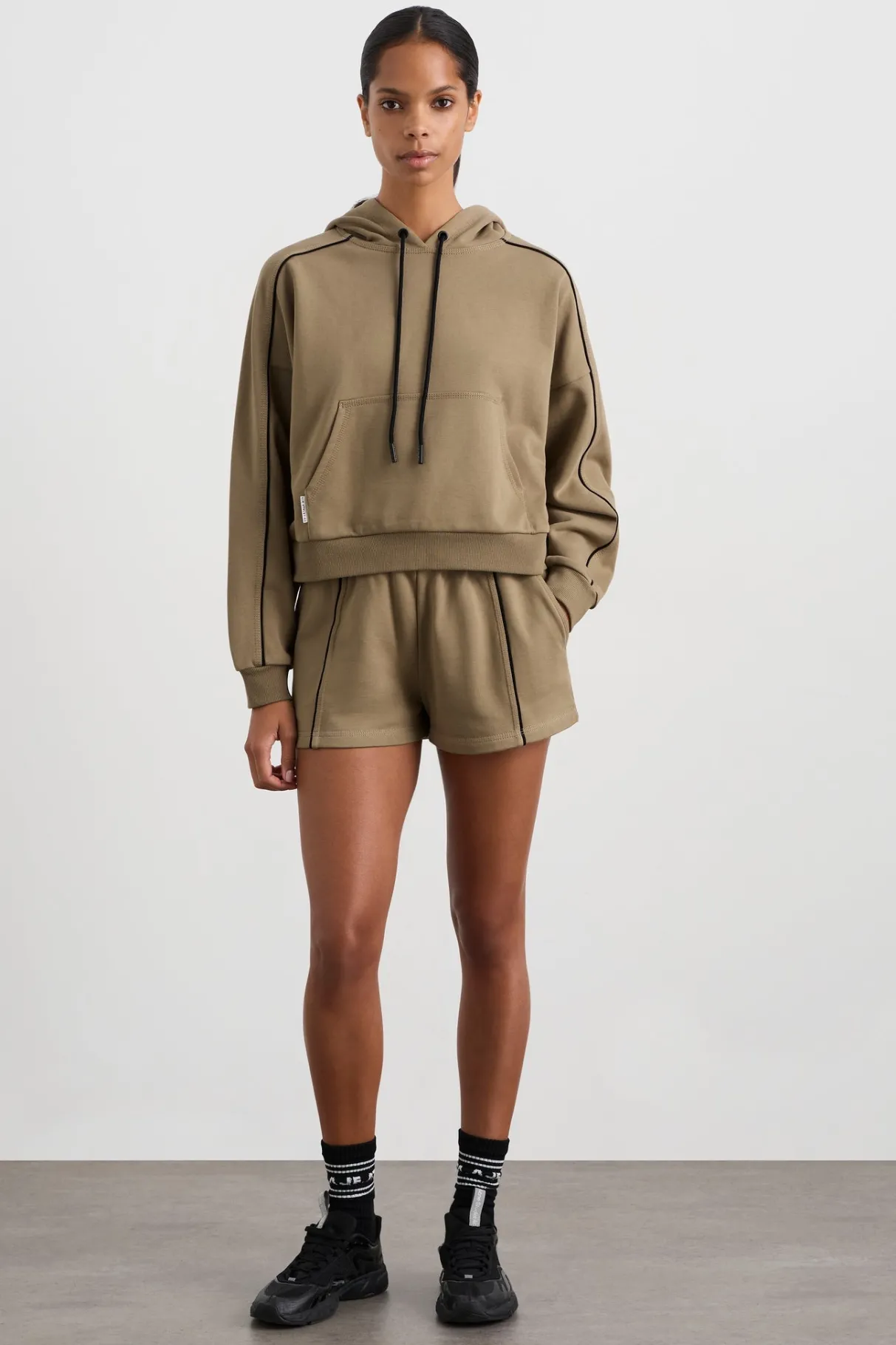 kangaroo_pocket_hoodie__2.webp Online Aje ATHLETICA Kangaroo Pocket Hoodie 405 Soft Khaki Black