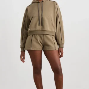Online Aje ATHLETICA Kangaroo Pocket Hoodie 405 Soft Khaki Black