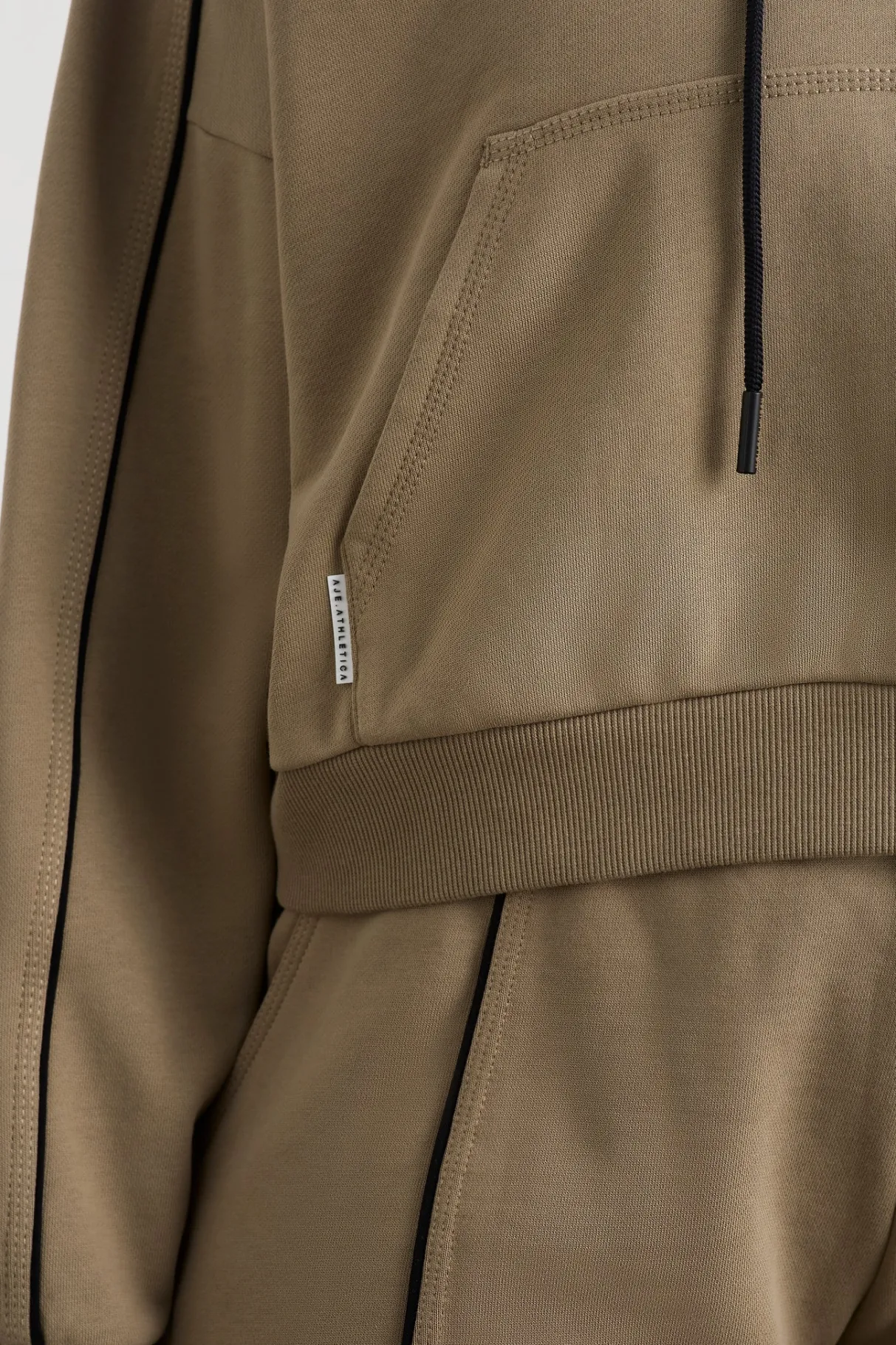 kangaroo_pocket_hoodie__8.webp Online Aje ATHLETICA Kangaroo Pocket Hoodie 405 Soft Khaki Black