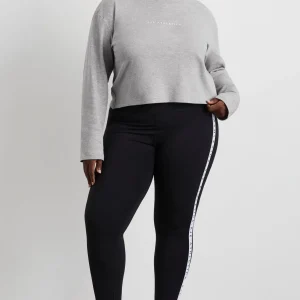 Online Aje ATHLETICA Keyhole Drawstring Long Sleeve Tee 149 Grey Marle