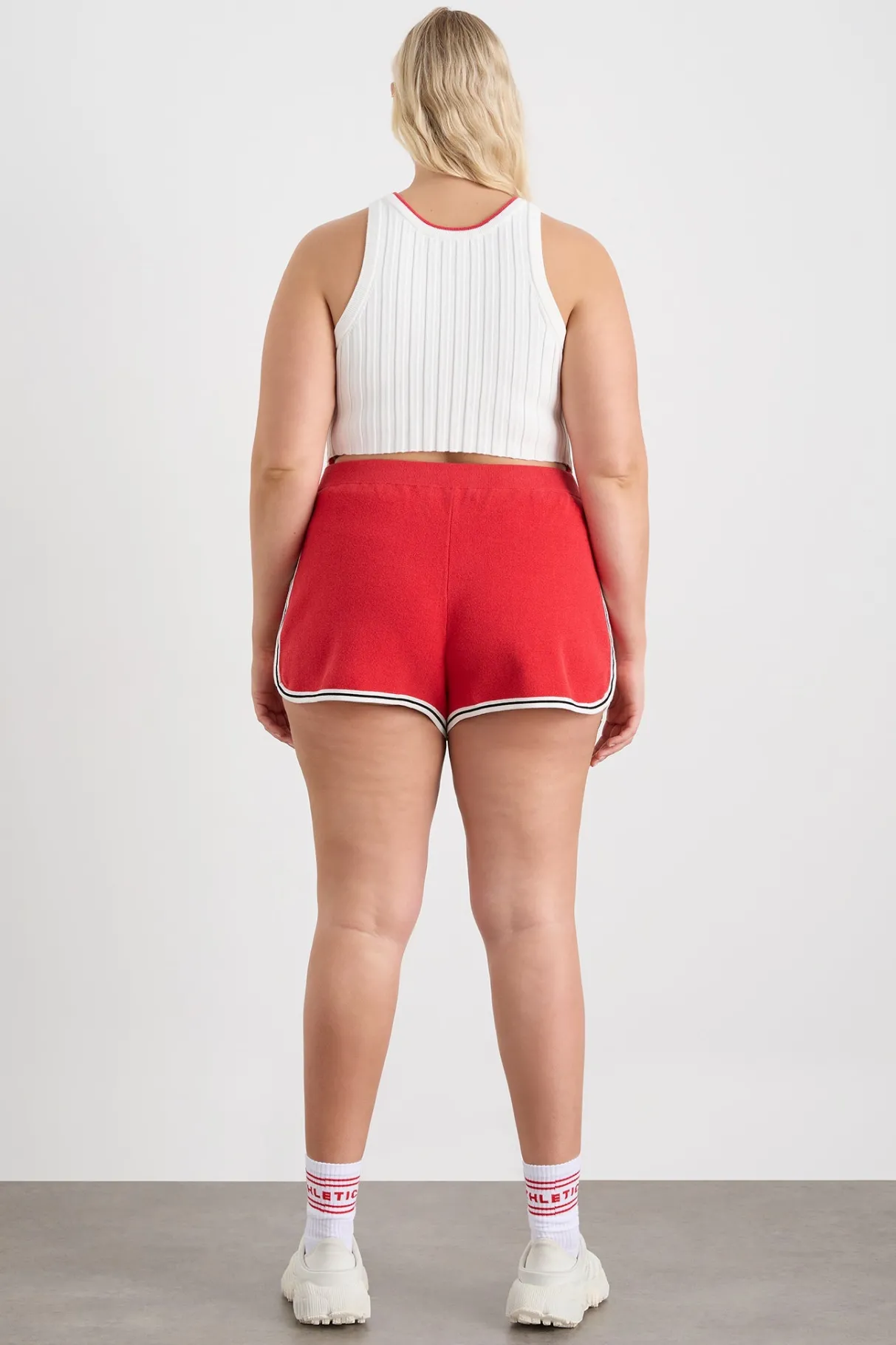 knit_contrast_shorts__13.webp Best Aje ATHLETICA Knit Contrast Shorts 603 Passionate Red