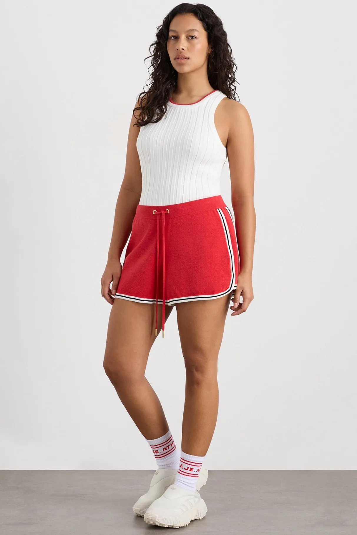 knit_contrast_shorts__6.webp Best Aje ATHLETICA Knit Contrast Shorts 603 Passionate Red