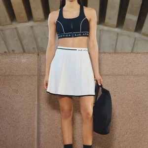 Best Aje ATHLETICA Knit Pleated Skirt 628 White / Black