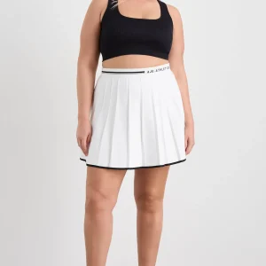 Best Aje ATHLETICA Knit Pleated Skirt 628 White / Black