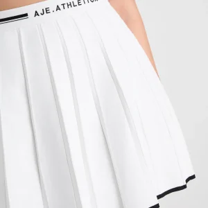 Best Aje ATHLETICA Knit Pleated Skirt 628 White / Black