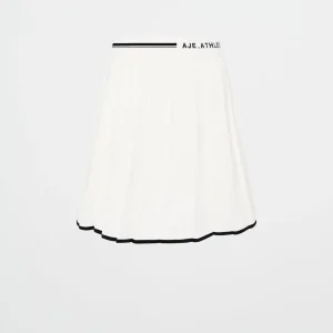 Best Aje ATHLETICA Knit Pleated Skirt 628 White / Black