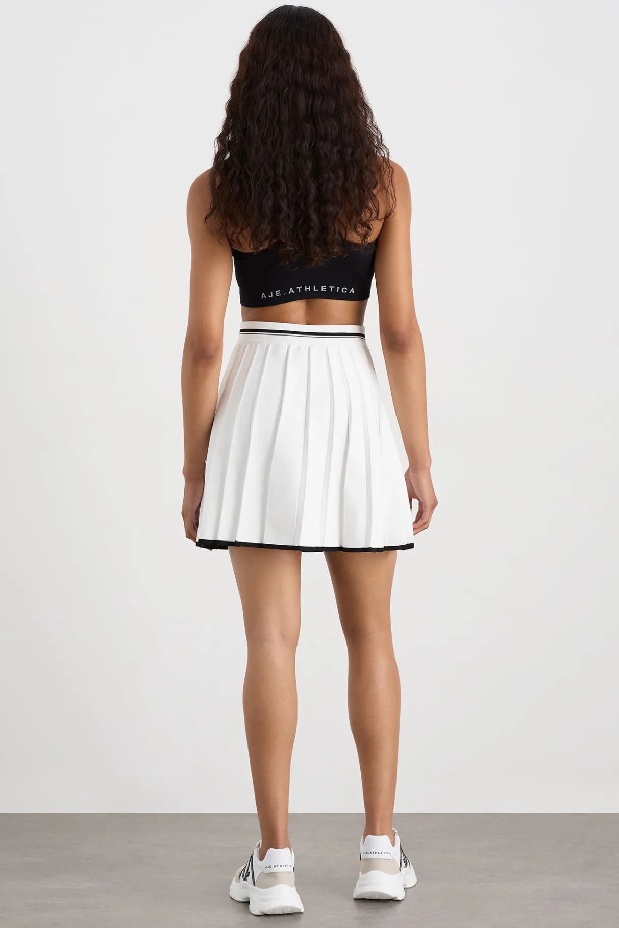 knit_pleated_skirt__5.webp Best Aje ATHLETICA Knit Pleated Skirt 628 White / Black