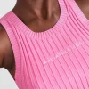 Cheap Aje ATHLETICA Knitted Mini Logo Tank 135 Candy Pink