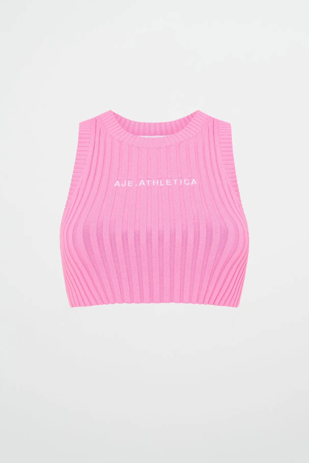 knitted_mini_logo_tank__1.webp Cheap Aje ATHLETICA Knitted Mini Logo Tank 135 Candy Pink