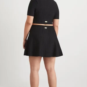 Flash Sale Aje ATHLETICA Knitted Mini Skirt 628 Black