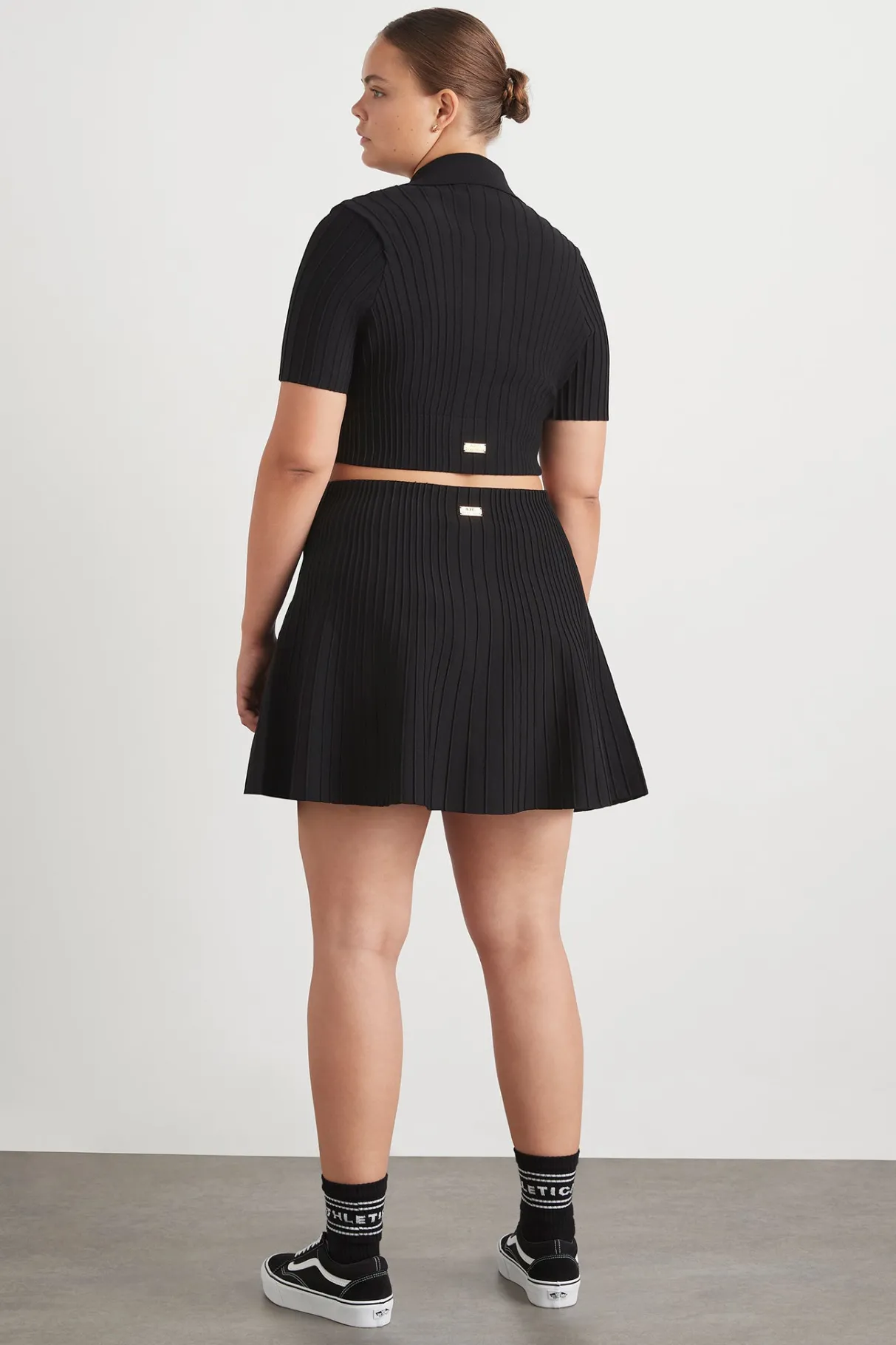 knitted_mini_skirt__14.webp Flash Sale Aje ATHLETICA Knitted Mini Skirt 628 Black