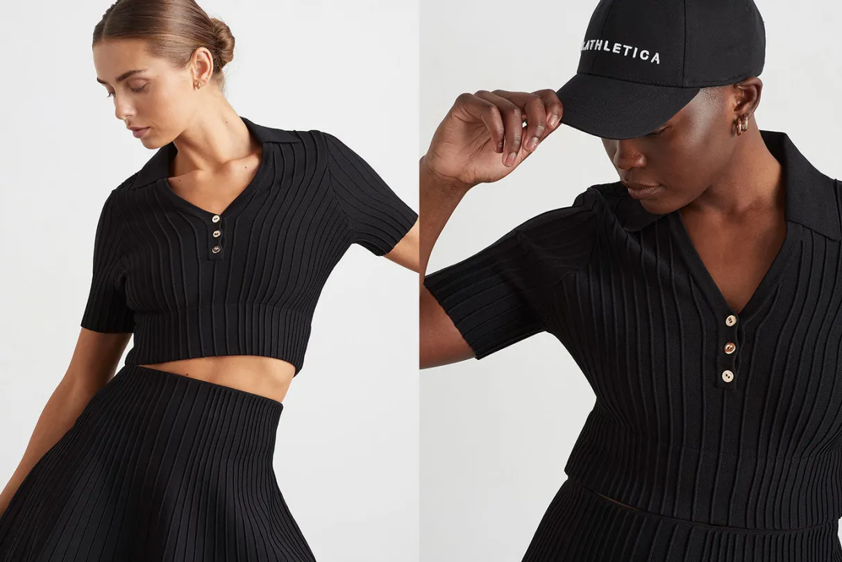 knitted_polo_top__16.webp Online Aje ATHLETICA Knitted Polo Top 341 Black