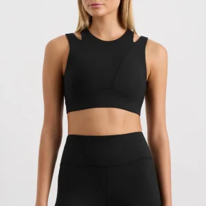 Store Aje ATHLETICA Layered Cut Out Sports Bra 385 Black