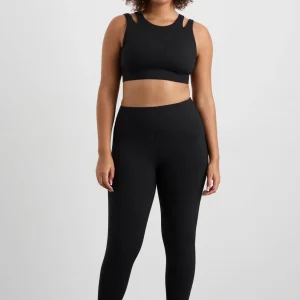 Store Aje ATHLETICA Layered Cut Out Sports Bra 385 Black