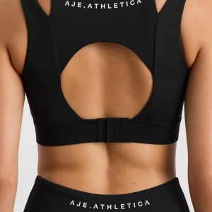 Store Aje ATHLETICA Layered Cut Out Sports Bra 385 Black