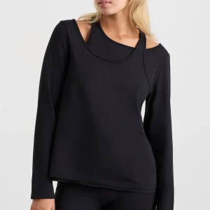 Outlet Aje ATHLETICA Layered Long Sleeve Top 157 Black