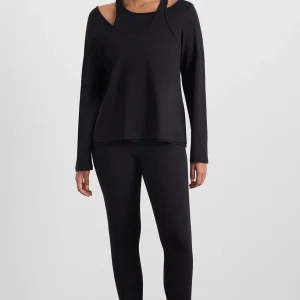 Outlet Aje ATHLETICA Layered Long Sleeve Top 157 Black