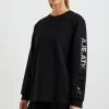 Hot Aje ATHLETICA Light Weight Logo Crew Jumper 127 Black
