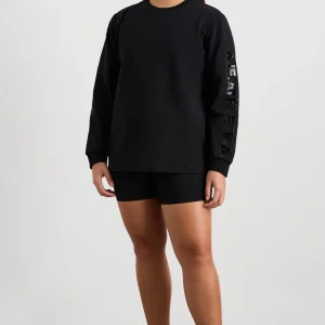 Hot Aje ATHLETICA Light Weight Logo Crew Jumper 127 Black