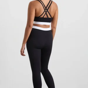 Cheap Aje ATHLETICA Logo Elastic Sports Bra 323 Black/White
