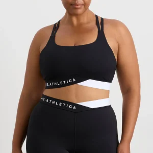 Cheap Aje ATHLETICA Logo Elastic Sports Bra 323 Black/White