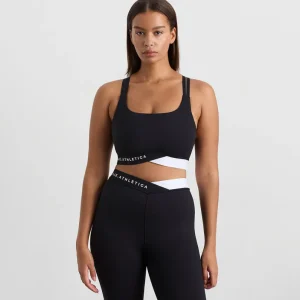 Cheap Aje ATHLETICA Logo Elastic Sports Bra 323 Black/White