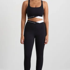Cheap Aje ATHLETICA Logo Elastic Sports Bra 323 Black/White