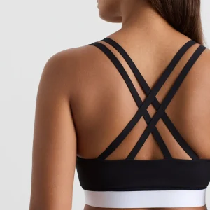 Cheap Aje ATHLETICA Logo Elastic Sports Bra 323 Black/White