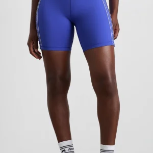 Online Aje ATHLETICA Logo Notch Bike Short 639 Marine Blue Latte Beige