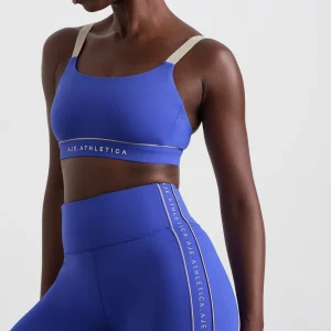 Online Aje ATHLETICA Logo Notch Bike Short 639 Marine Blue Latte Beige