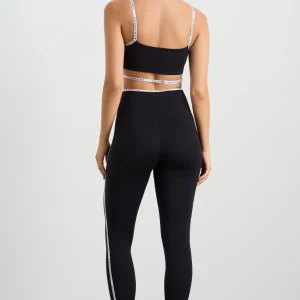Outlet Aje ATHLETICA Logo Tape Crossover Bra 393 Black/White