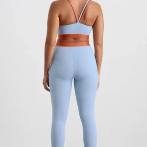 Cheap Aje ATHLETICA Logo Tape Legging 208 Steel Blue Copper Orange