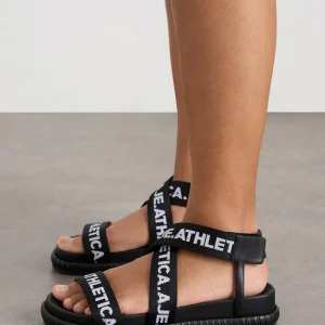Cheap Aje ATHLETICA Logo Tape Platform Sandal 940 Black
